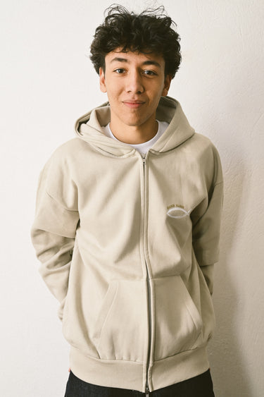 Sweat à capuche zippé «Never Alone»