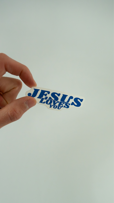 STIKERS JESUS LOVE YOU