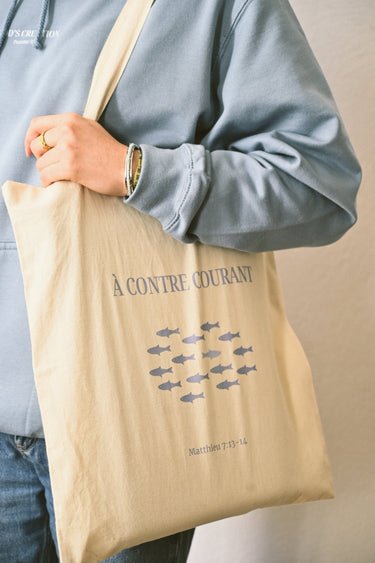 Tote-bag «À contre courant»